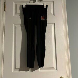 Under Armour Black Mesh Mix 7/8 Leggings